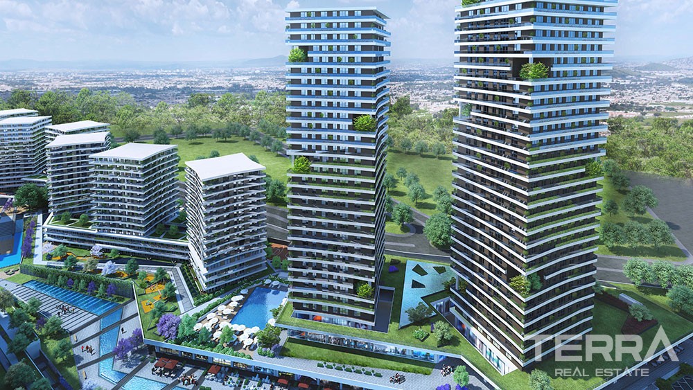 Luxury apartments for sale in Bahçeşehir, Istanbul - 2945