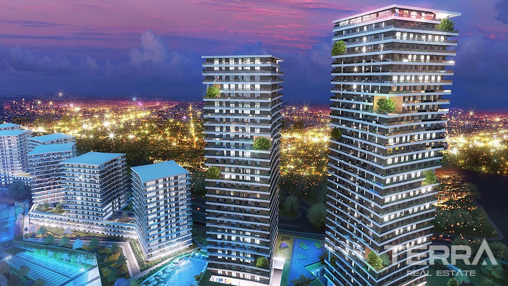 Luxury apartments for sale in Bahçeşehir, Istanbul - 2949
