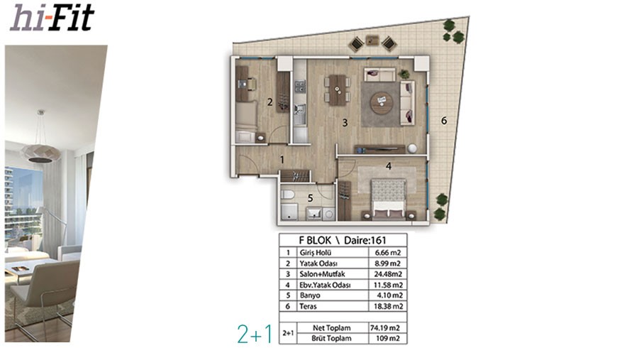 Luxury apartments for sale in Bahçeşehir, Istanbul - 2957