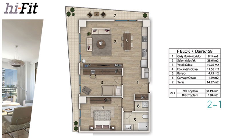 Luxury apartments for sale in Bahçeşehir, Istanbul - 2958