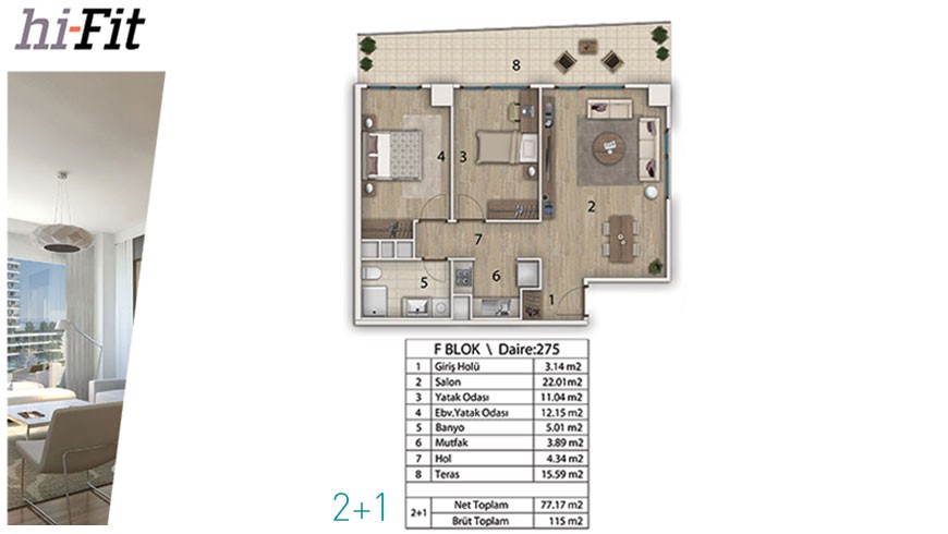 Luxury apartments for sale in Bahçeşehir, Istanbul - 2960