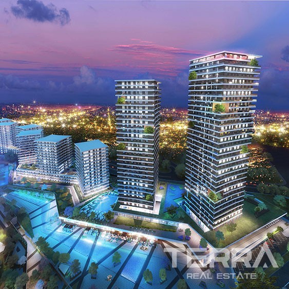 Luxury apartments for sale in Bahçeşehir, Istanbul - 2968