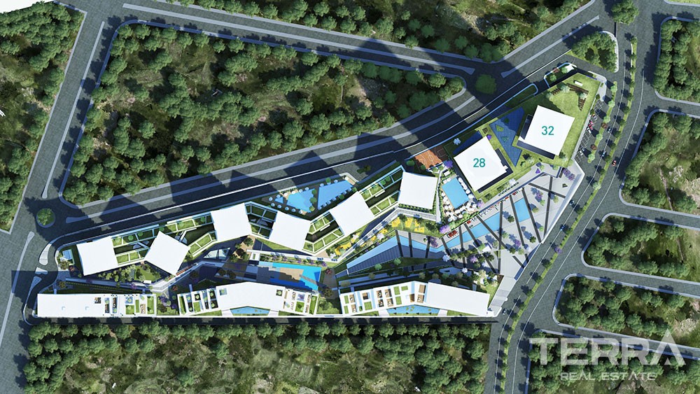 Luxury apartments for sale in Bahçeşehir, Istanbul - 2974