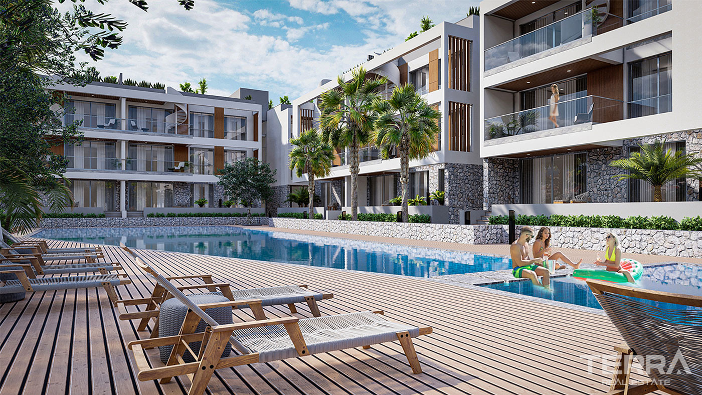 2+1 High Quality Apartments Surrounded by Greenery in Cyprus, Kyrenia - 77626