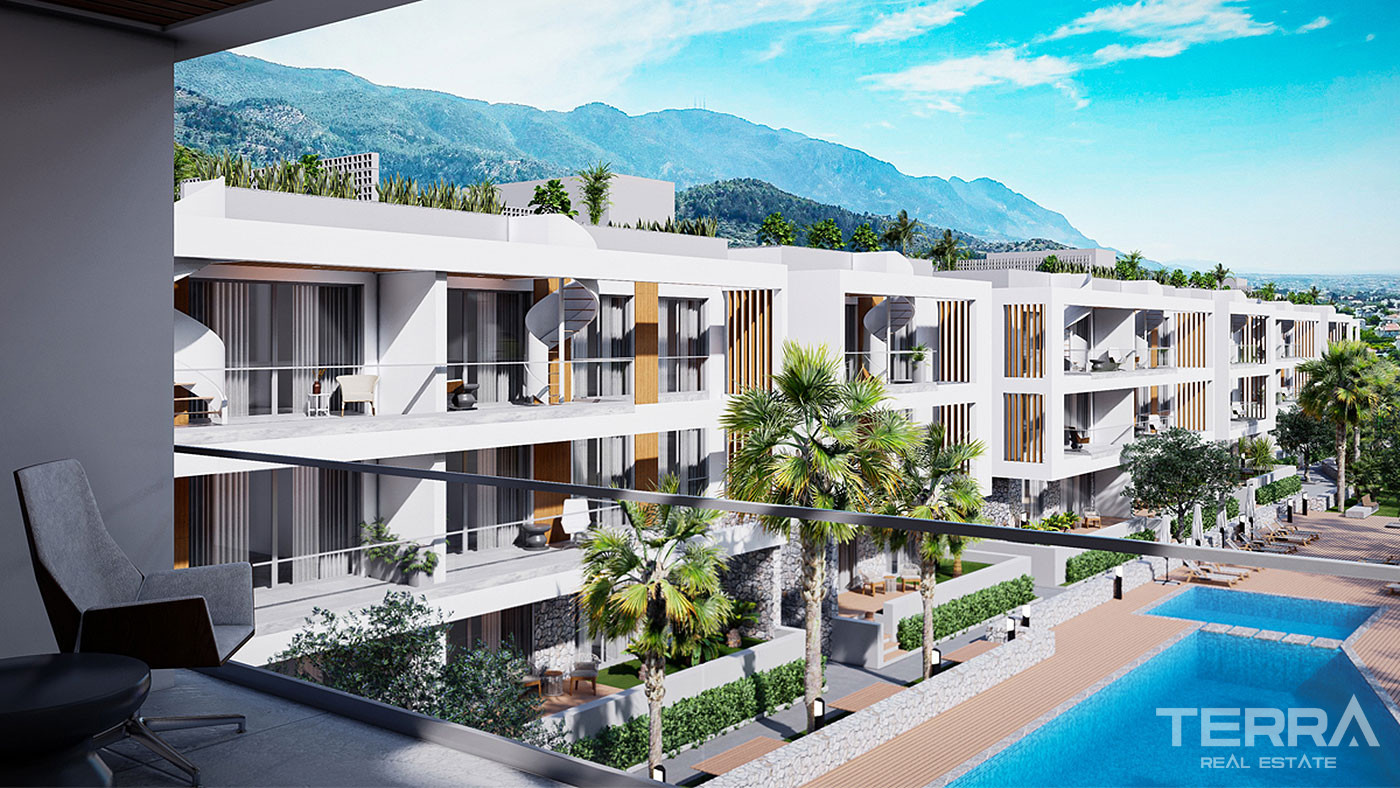 2+1 High Quality Apartments Surrounded by Greenery in Cyprus, Kyrenia