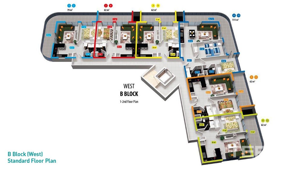 Exclusive apartments for sale near Cleopatra Beach in Alanya - 3019