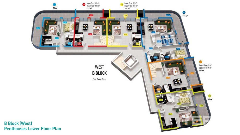 Exclusive apartments for sale near Cleopatra Beach in Alanya - 3022