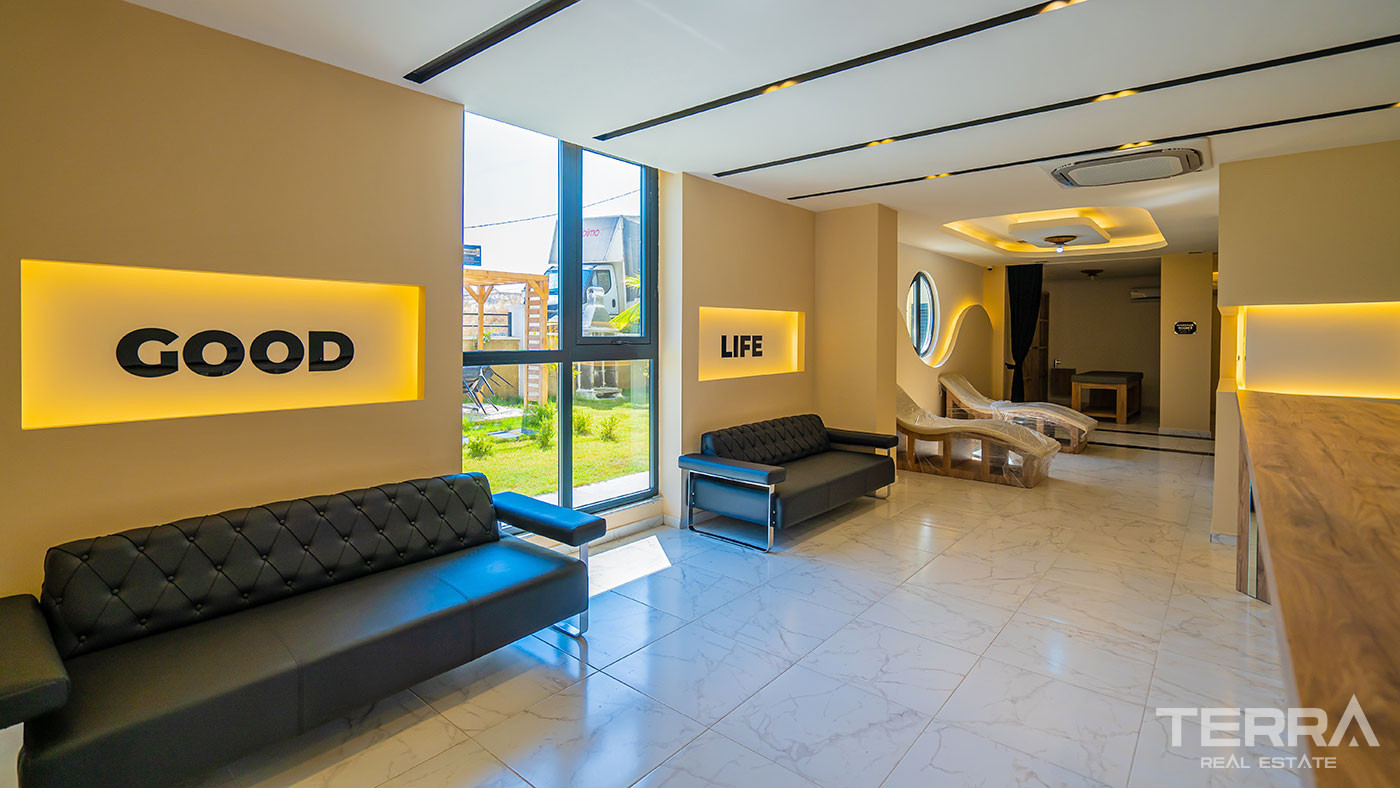 Luxury Apartments with Social Facilities and Beach Shuttle in Alanya - 112890
