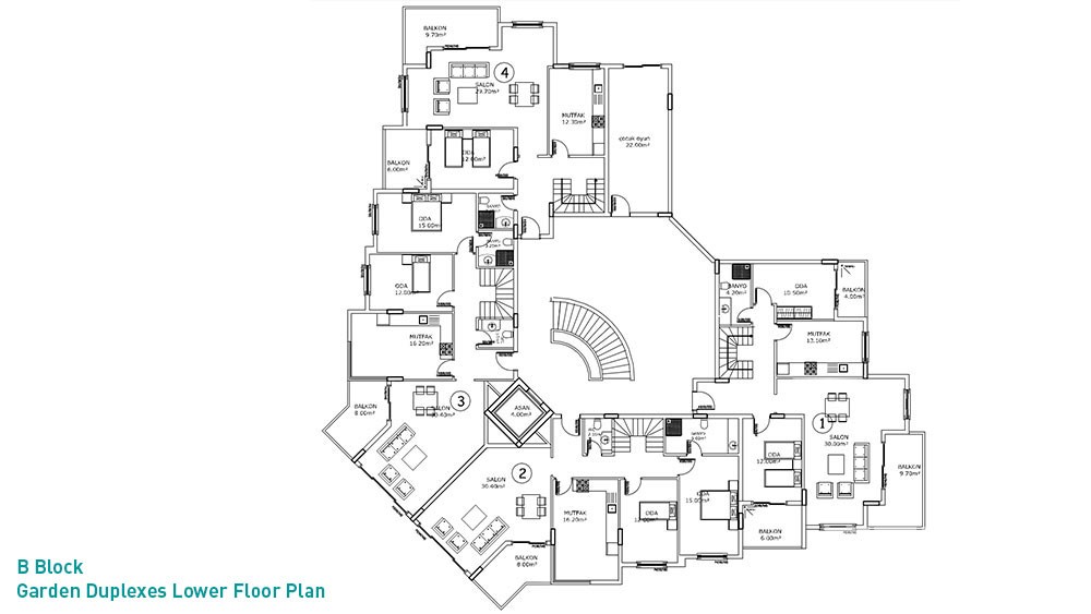 Kestel Residence, sea view apartments in Kestel, Alanya - 3071