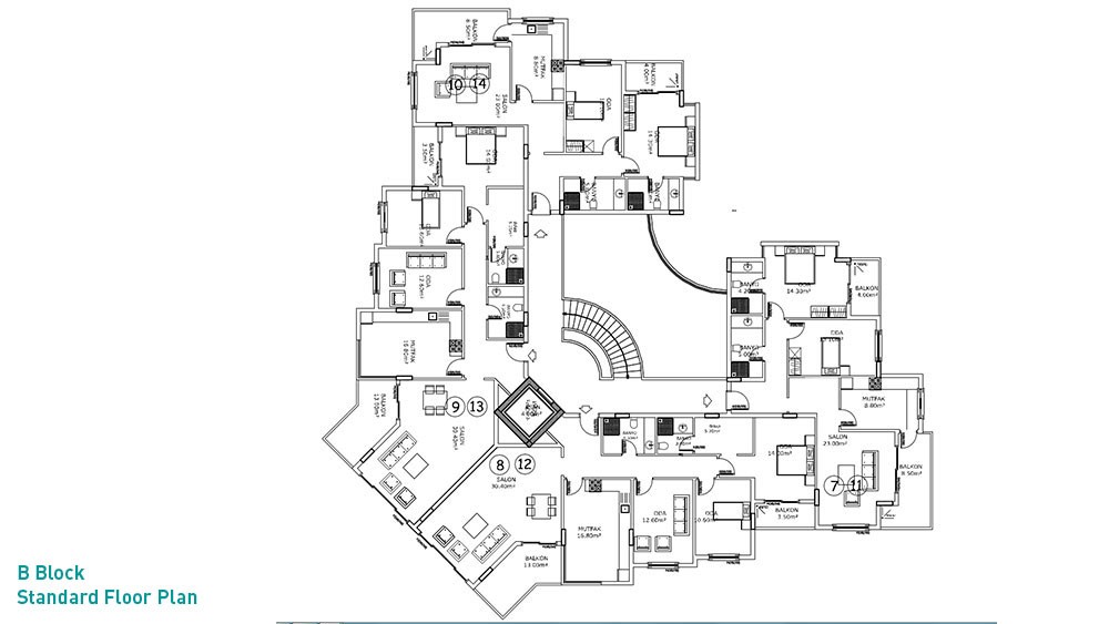 Kestel Residence, sea view apartments in Kestel, Alanya - 3078