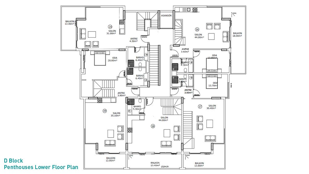 Kestel Residence, sea view apartments in Kestel, Alanya - 3089