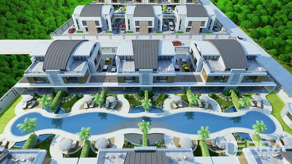 Spacious 5 bedroom villas in Konyaalti, Antalya - 3163