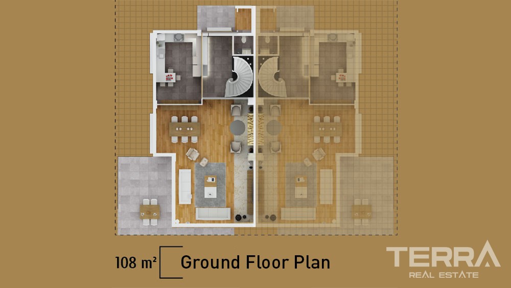 Spacious 5 bedroom villas in Konyaalti, Antalya - 3172