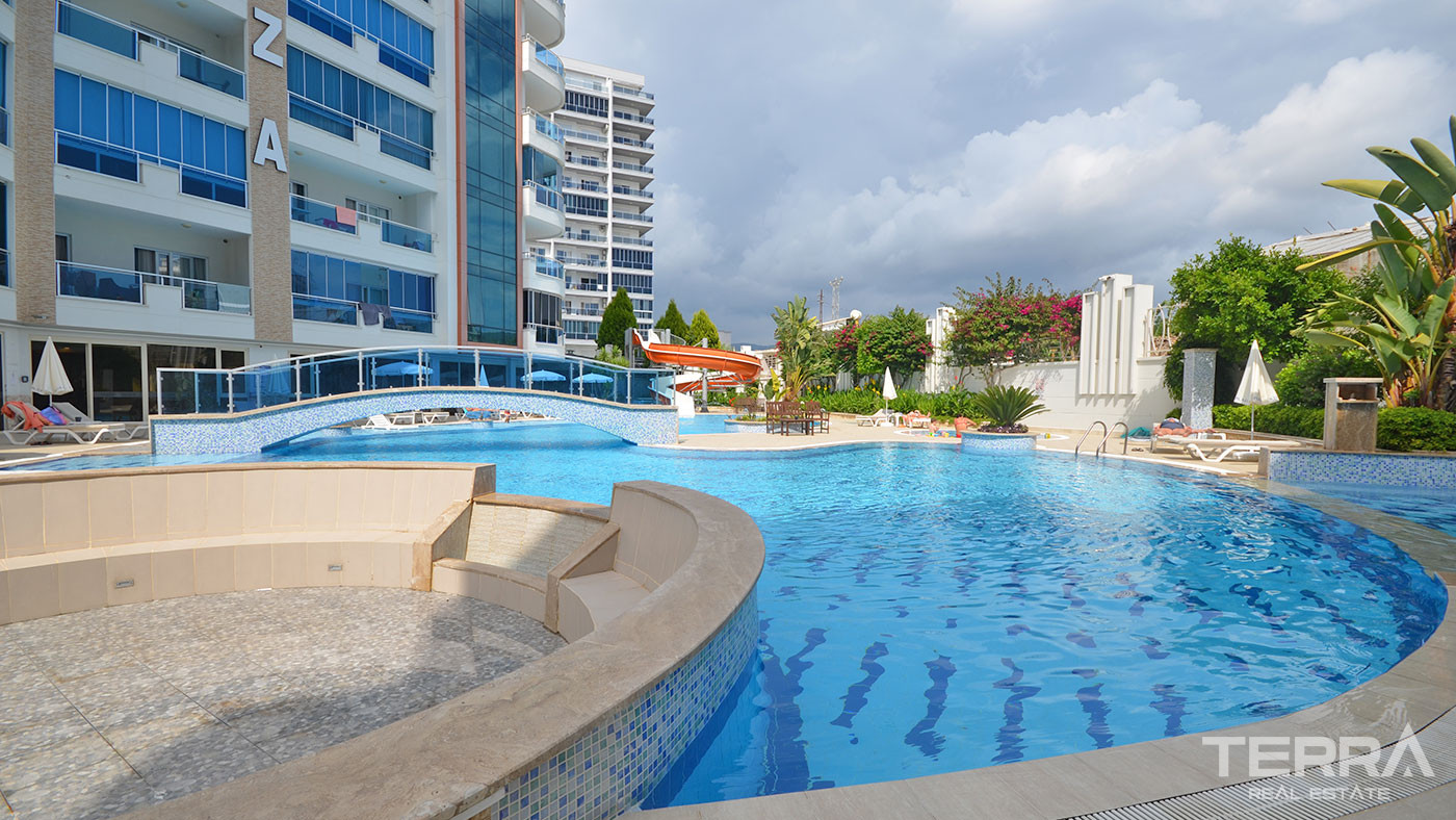Apartament z widokiem na morze i udogodnieniami w Yekta Plaza w Alanyi - 78568