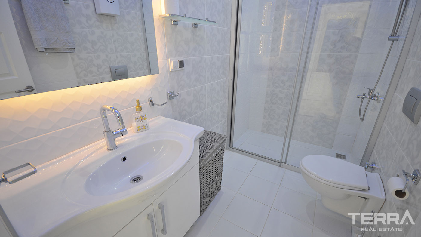 Apartament z widokiem na morze i udogodnieniami w Yekta Plaza w Alanyi - 78578