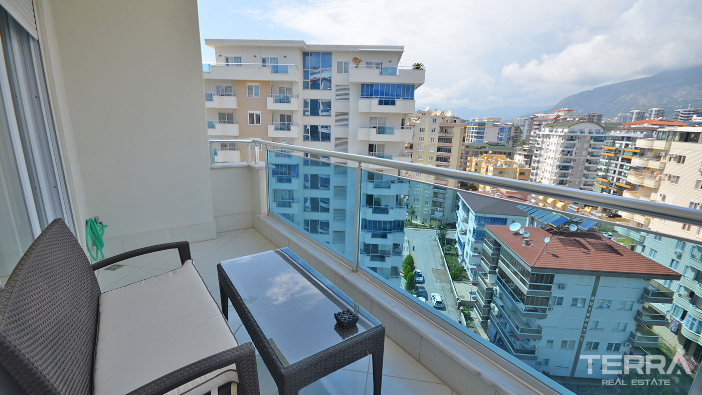 Apartament z widokiem na morze i udogodnieniami w Yekta Plaza w Alanyi - 78580