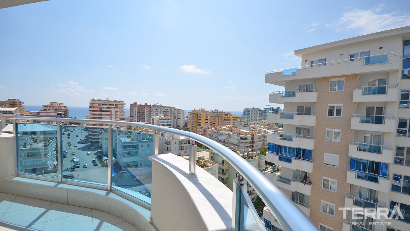 Apartament z widokiem na morze i udogodnieniami w Yekta Plaza w Alanyi - 78659