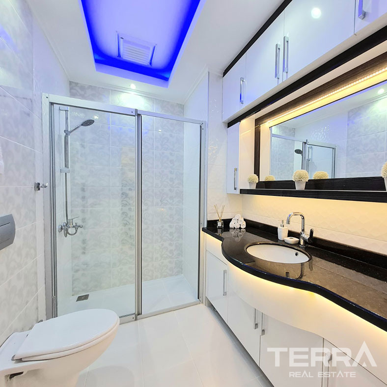 Apartament z widokiem na morze i udogodnieniami w Yekta Plaza w Alanyi - 78969