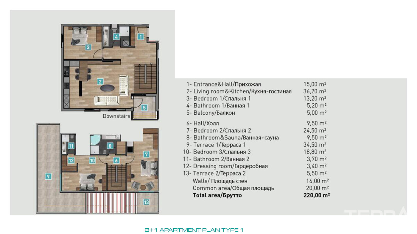 Luxuriöse Investment-Apartments in Meeresnähe in Antalya - 78850