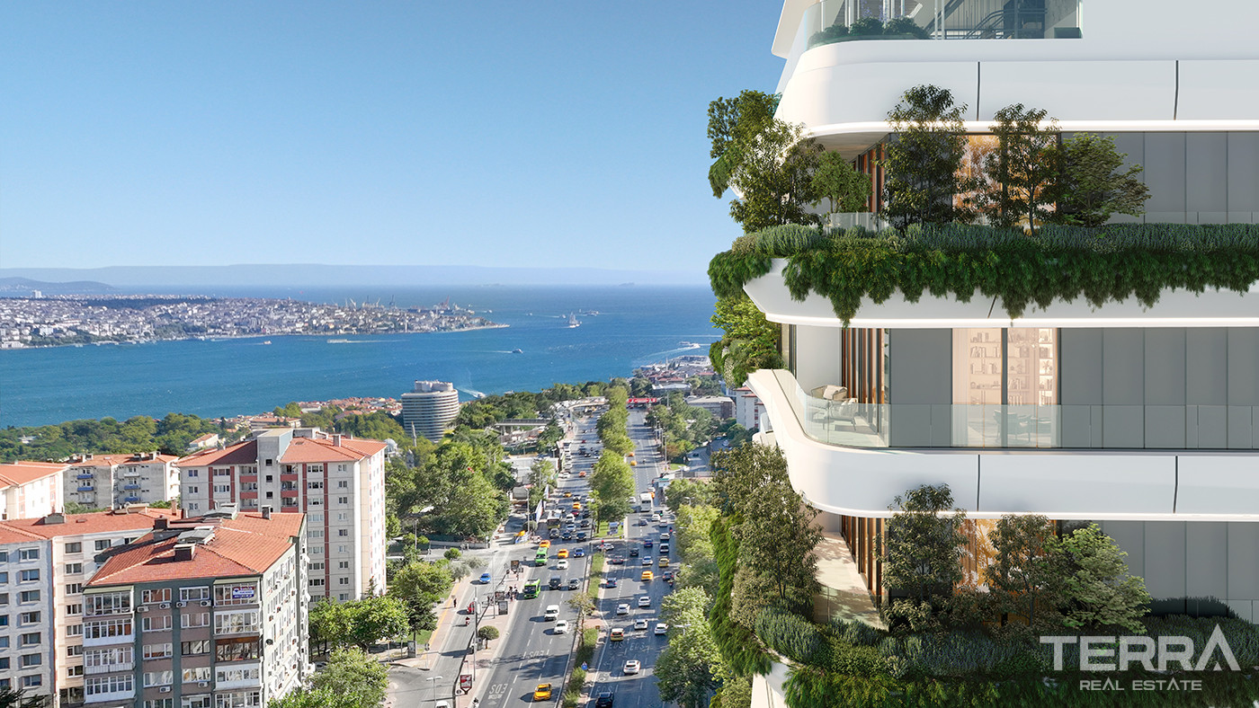 Luxe Apartments for Sale with Bosphorus View in İstanbul, Beşiktaş