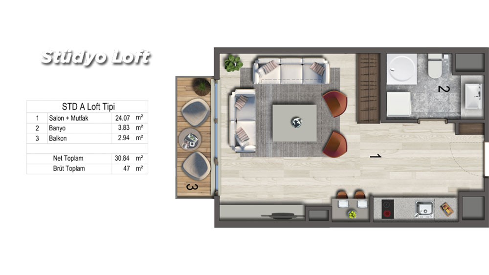 Apartments for sale at Mozaik Istanbul in Sancaktepe, Istanbul - 3206
