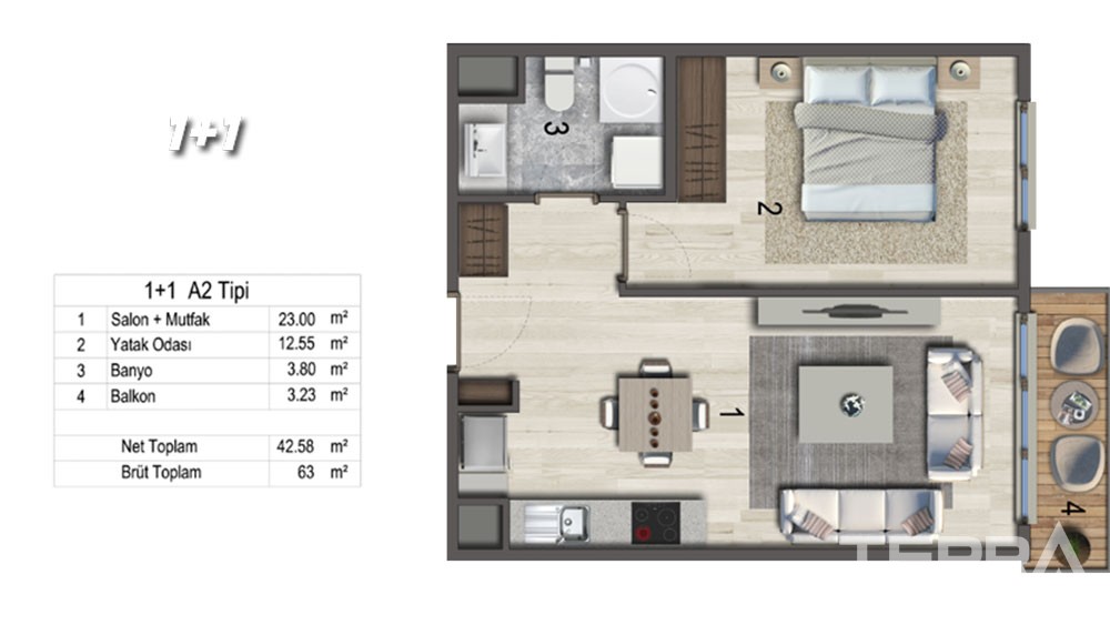 Apartments for sale at Mozaik Istanbul in Sancaktepe, Istanbul - 3208