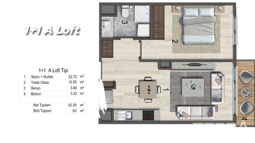 Apartments for sale at Mozaik Istanbul in Sancaktepe, Istanbul - 3209