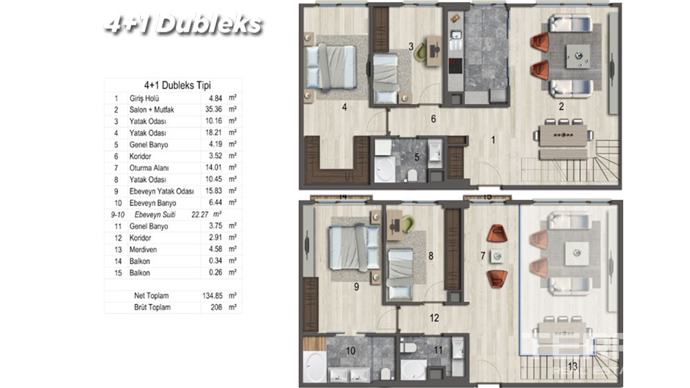 Apartments for sale at Mozaik Istanbul in Sancaktepe, Istanbul - 3215