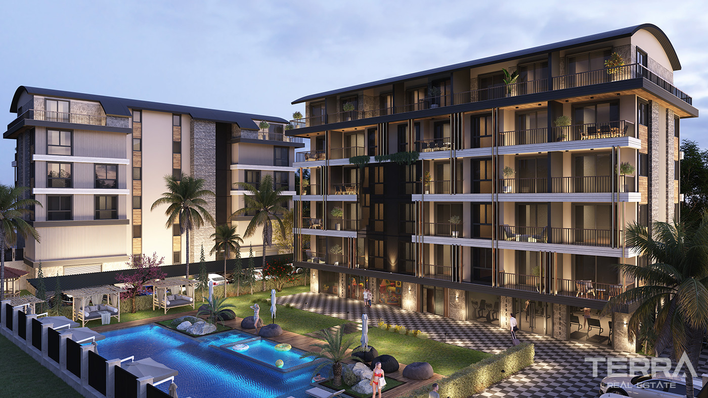 Various On-Site Amenities from Investment Apartments in Alanya, Oba