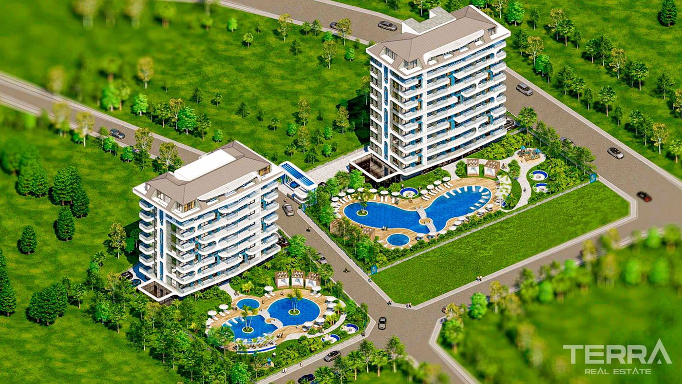 Bargain Priced Apartments in Alanya with Rich Social Facilities - 79548