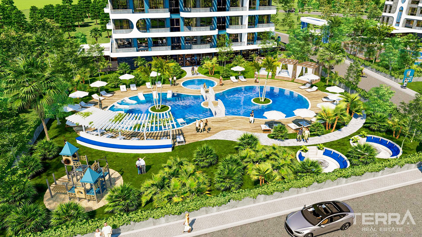 Bargain Priced Apartments in Alanya with Rich Social Facilities - 79561