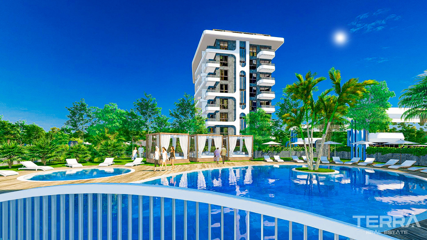Bargain Priced Apartments in Alanya with Rich Social Facilities - 79569