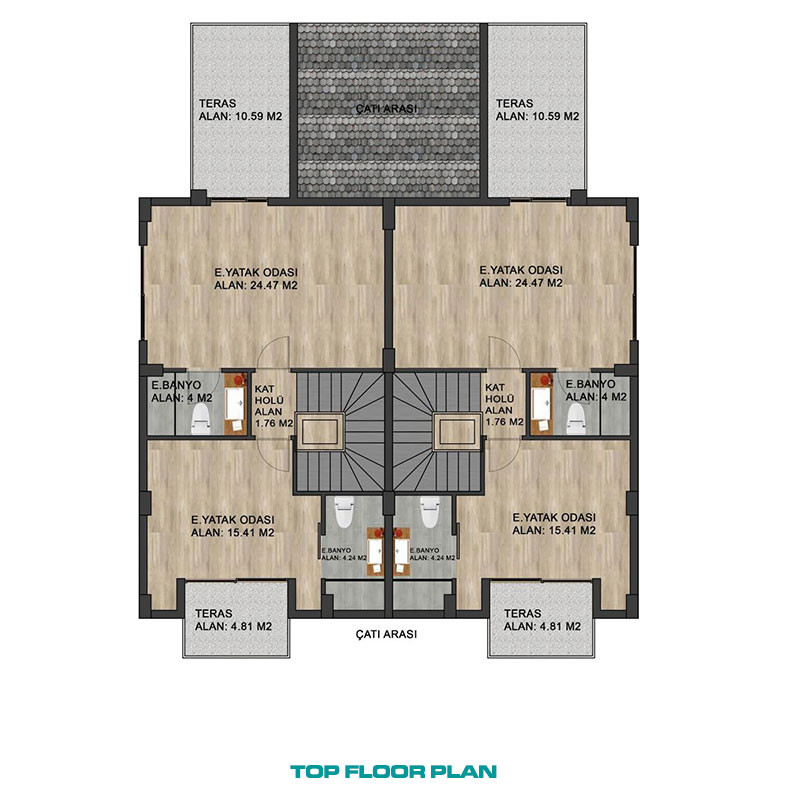 Luxury Semi-Detached Villas in Side Offer First Class Comfort - 79636