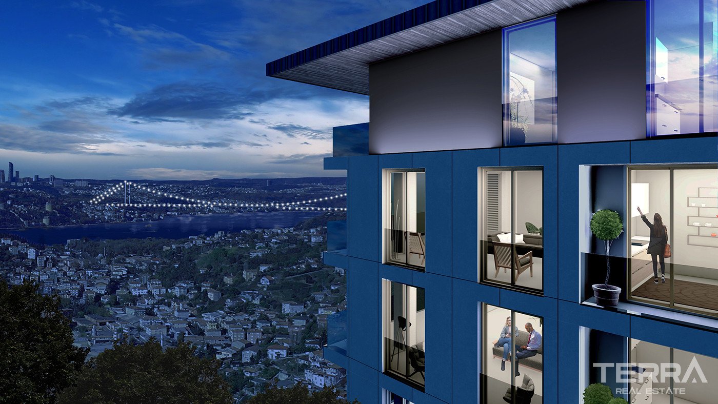 Family Concept Flats for Sale with Bosphrus View in Üsküdar, İstanbul