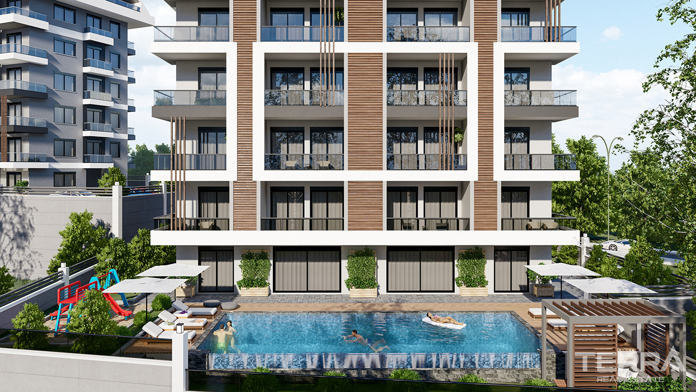 Apartamenty z widokiem na morze w Alanyi w spokojnej Çıplaklı - 80162
