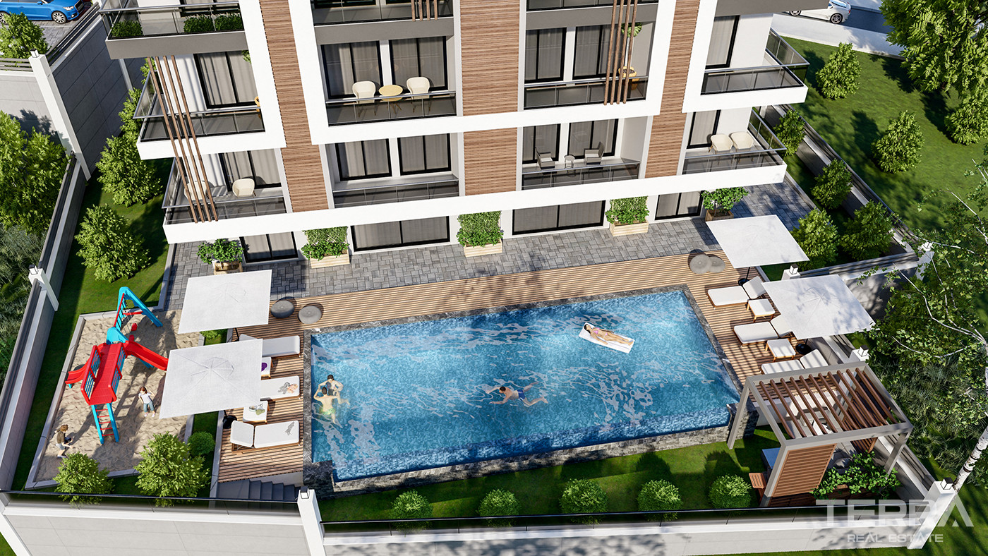 Apartamenty z widokiem na morze w Alanyi w spokojnej Çıplaklı - 80163