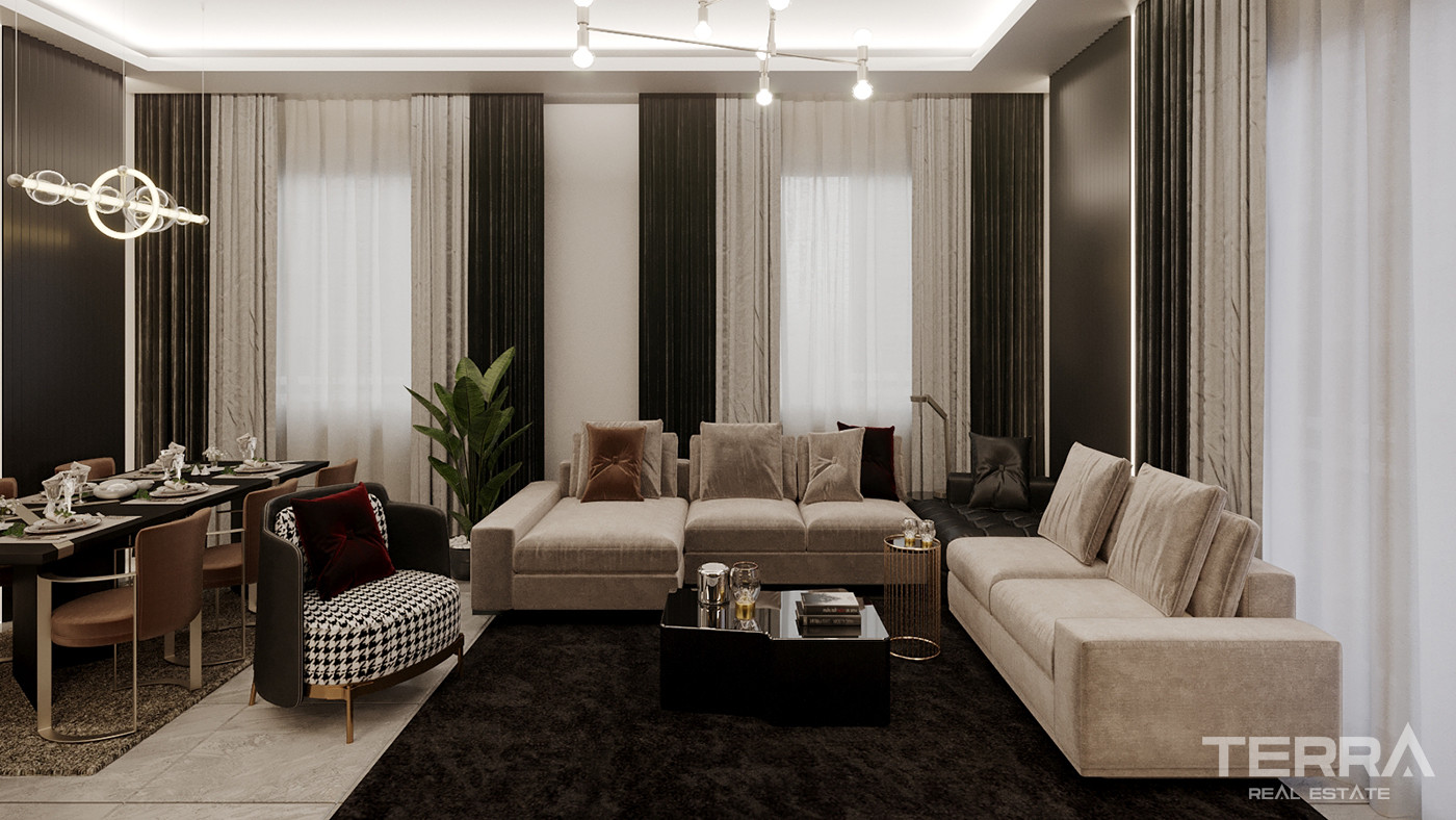 Apartamenty z widokiem na morze w Alanyi w spokojnej Çıplaklı - 80182