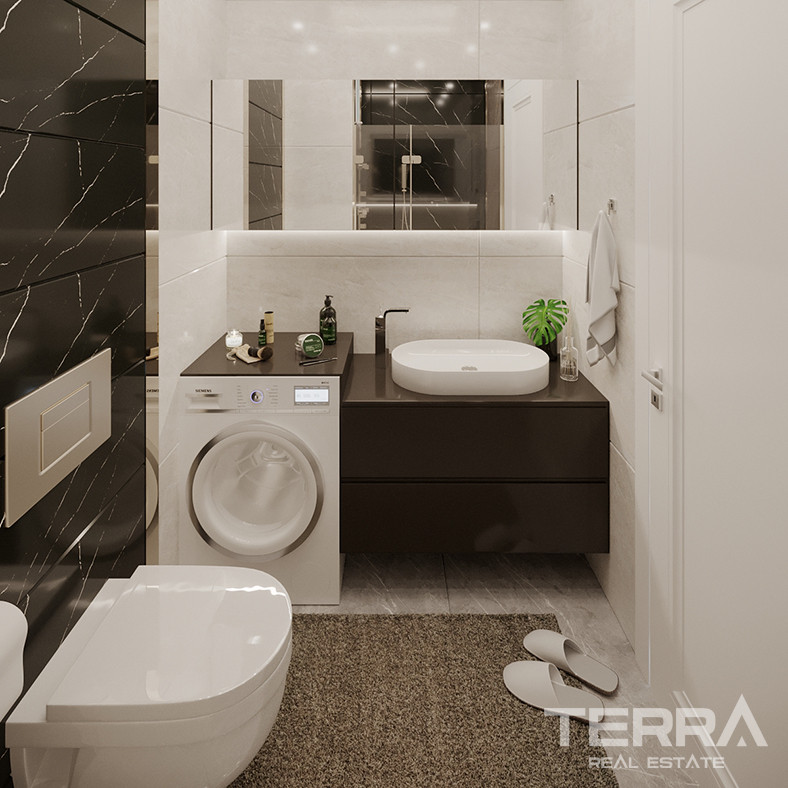 Apartamenty z widokiem na morze w Alanyi w spokojnej Çıplaklı - 80189
