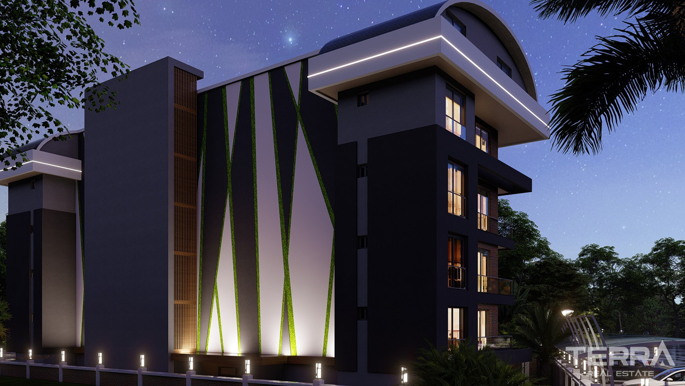 Investment Flats with Pool and Garden View in Payallar, Alanya - 80390