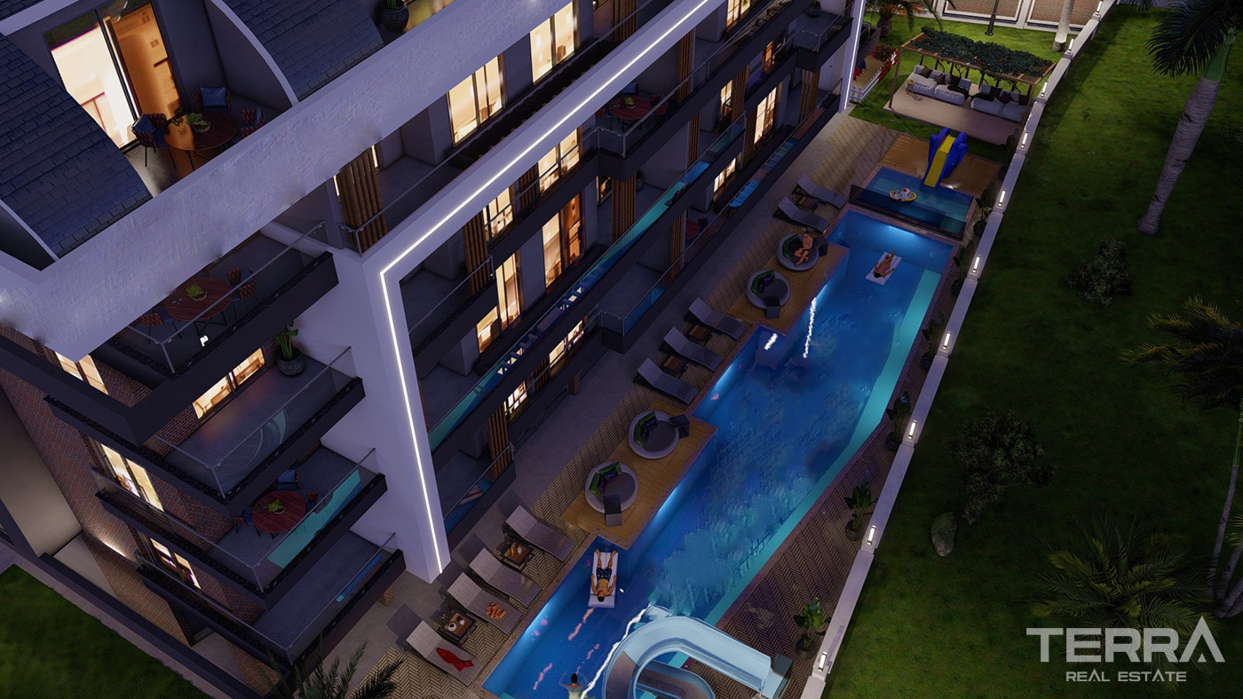 Investment Flats with Pool and Garden View in Payallar, Alanya - 80392