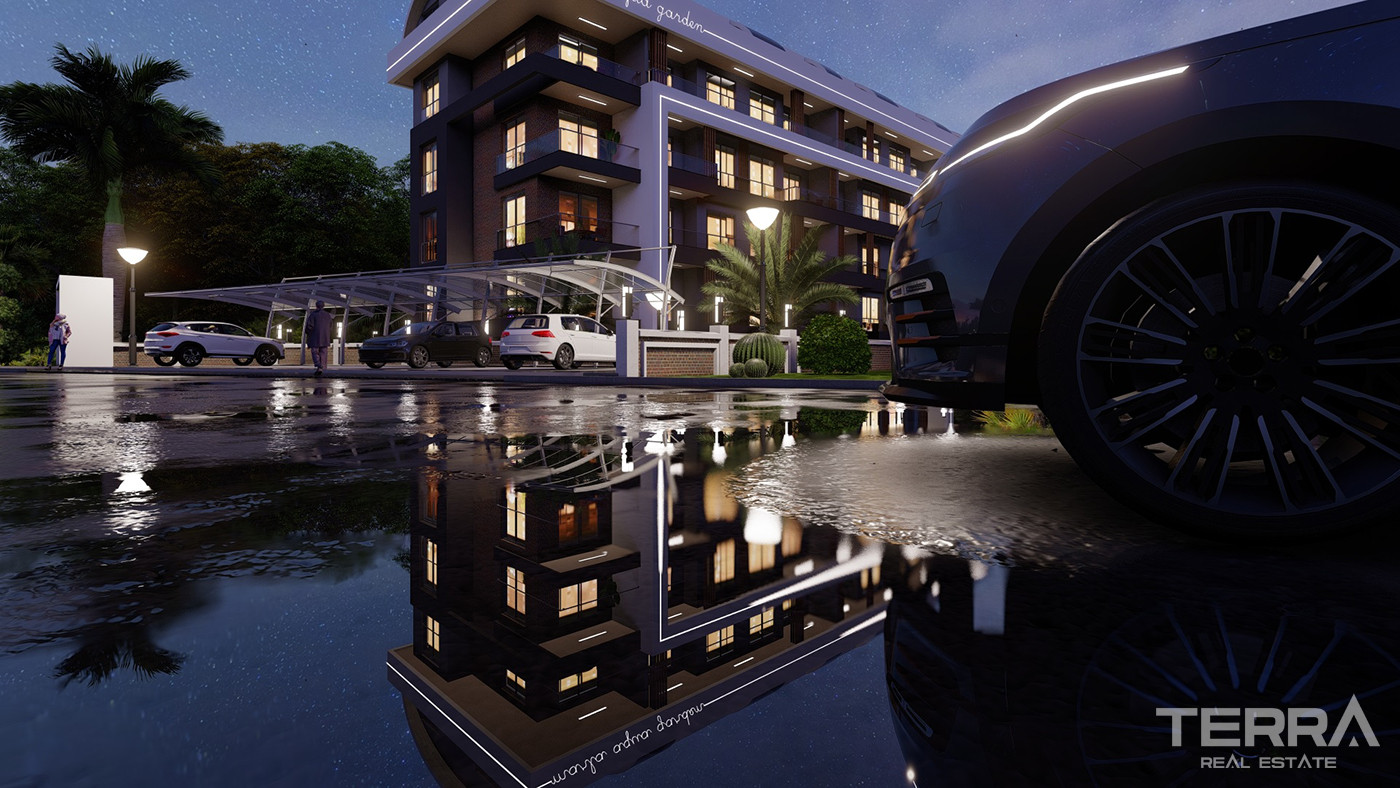 Investment Flats with Pool and Garden View in Payallar, Alanya - 80393
