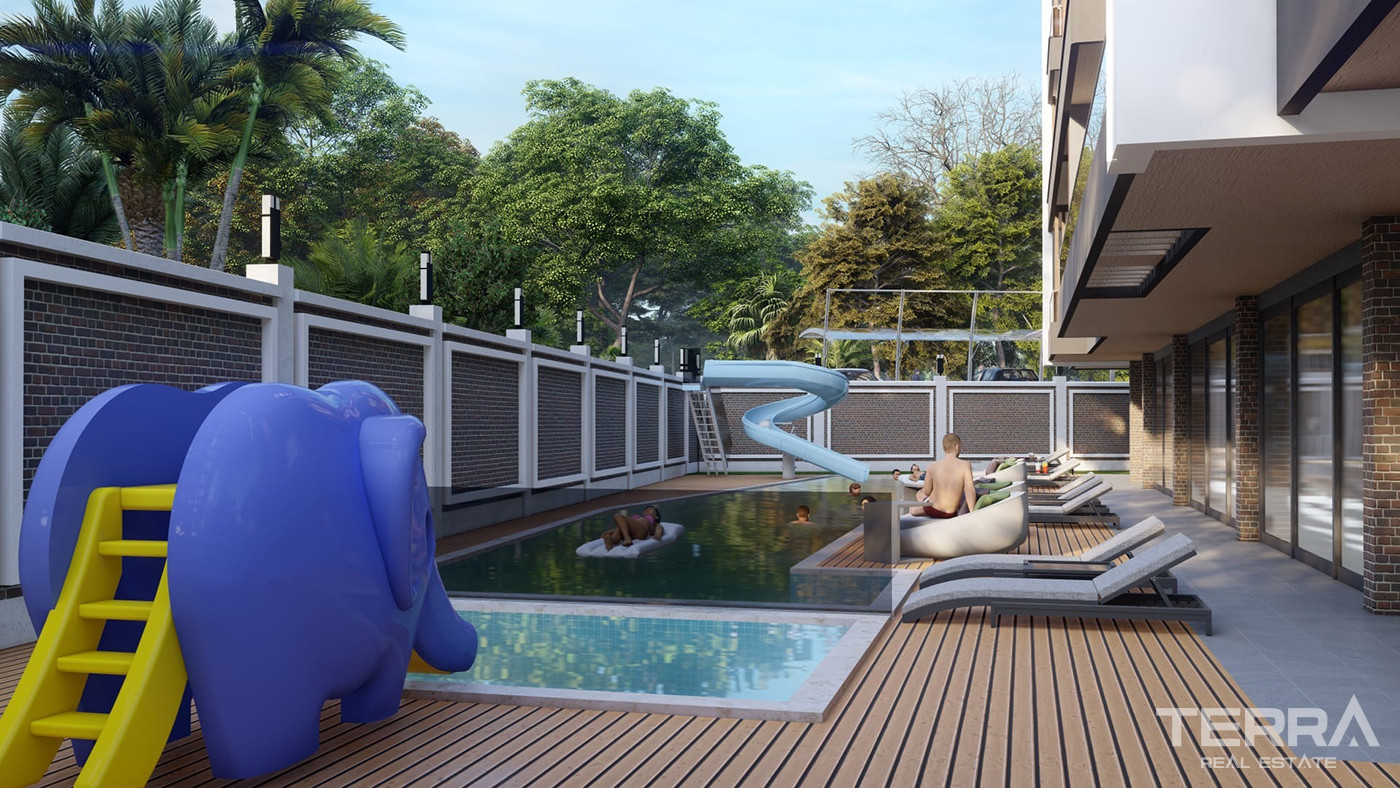 Investment Flats with Pool and Garden View in Payallar, Alanya - 80394