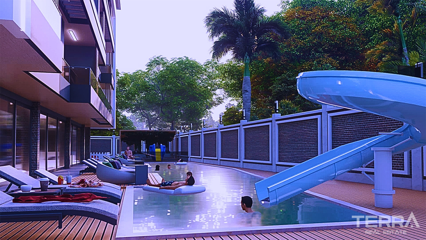 Investment Flats with Pool and Garden View in Payallar, Alanya - 80395