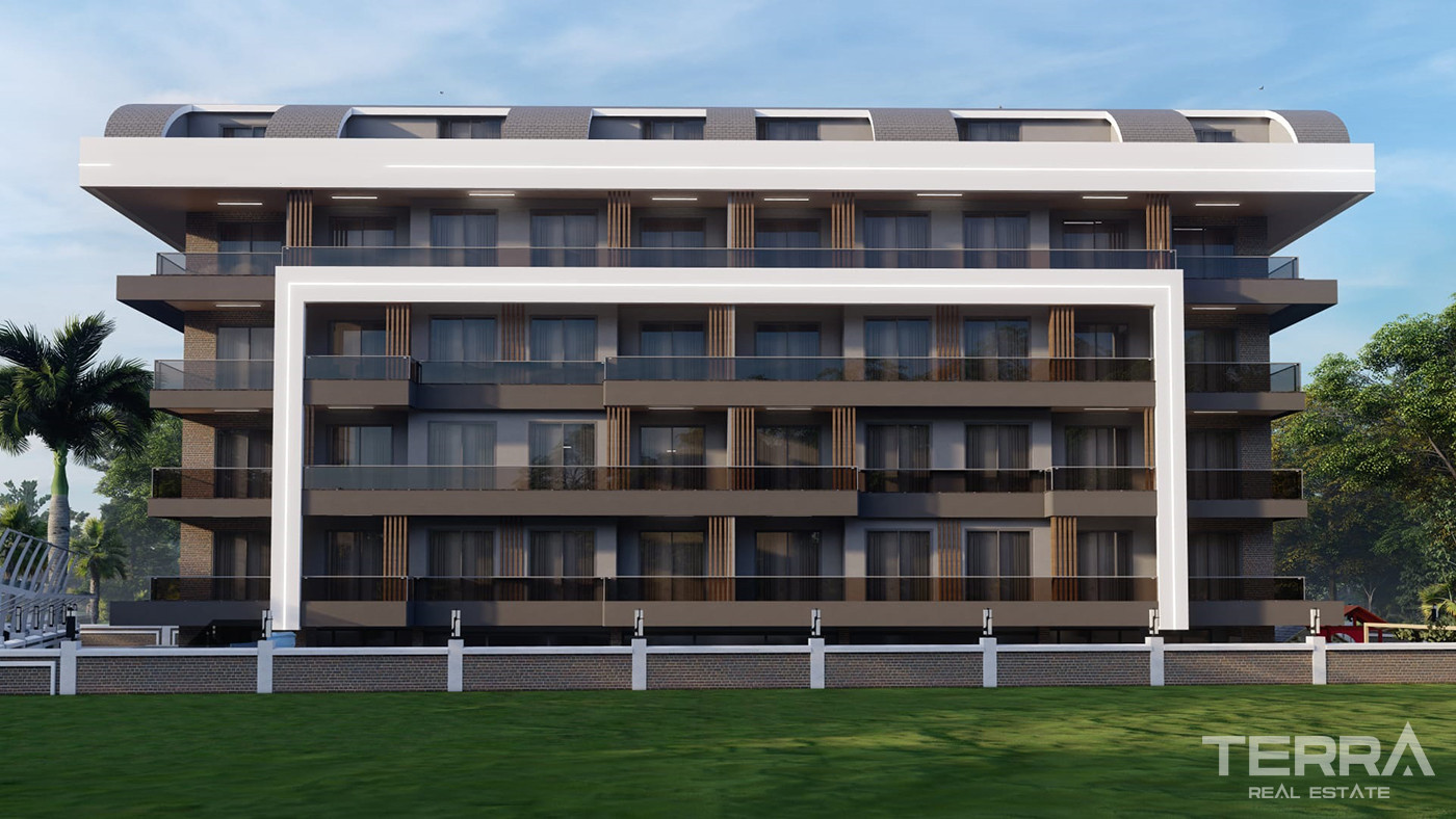 Investment Flats with Pool and Garden View in Payallar, Alanya - 80396