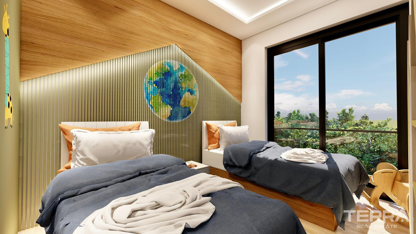 Investment Flats with Pool and Garden View in Payallar, Alanya - 80402
