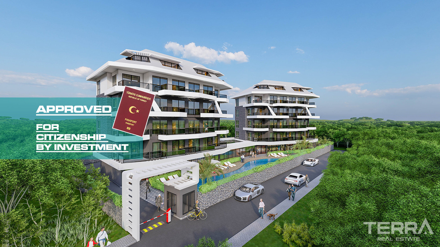 Citizenship Approved Apartments in a Serene Area of Oba, Alanya