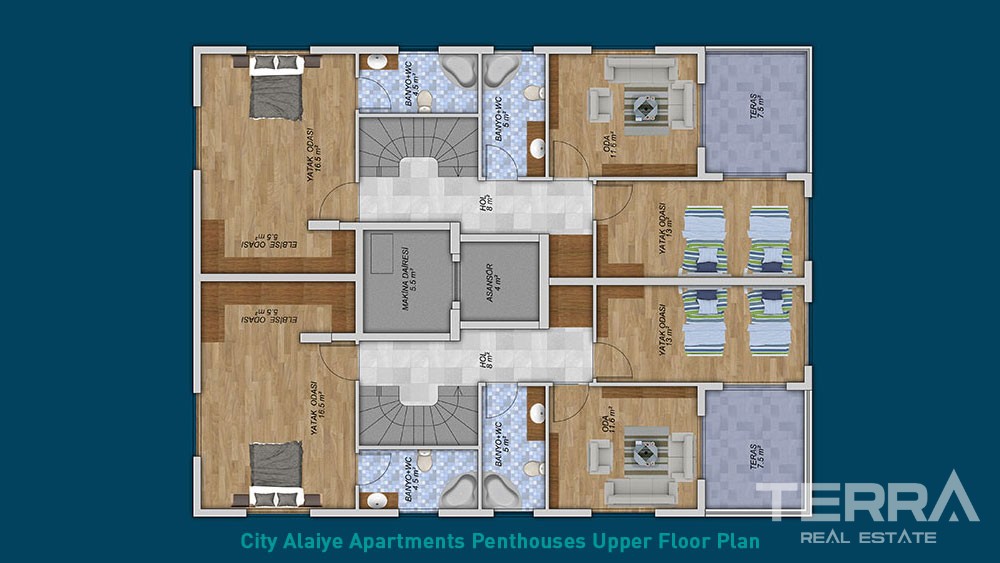 City Alaiye apartments in Alanya City Centre - 3360