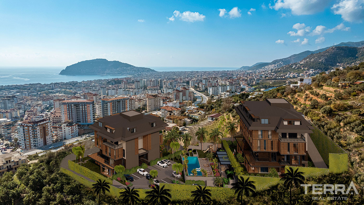 Modernly Designed Luxury Apartments Close to Alanya Center in Cikcilli