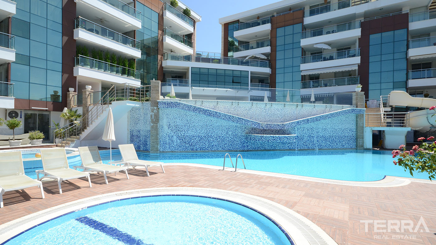 2+1 Aramis Terrace Apartment in Cikcilli, Alanya with Spacious Terrace - 80852