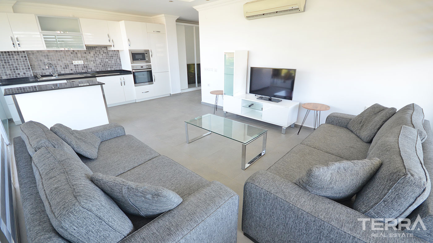 2+1 Aramis Terrace Apartment in Cikcilli, Alanya with Spacious Terrace - 80854